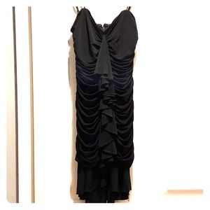 BCBG Black ruffle dress